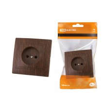 Розетка 2П 10А 250В "ЭКО" (бук) "Таймыр"  SQ1814-0311  TDM