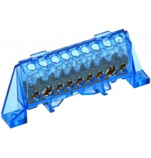 TEKFOR Шина N "ноль" в комбинированном DIN-изоляторе "Стойка" 8х12-9-С  TF-NN20-09-DP-K07  IEK