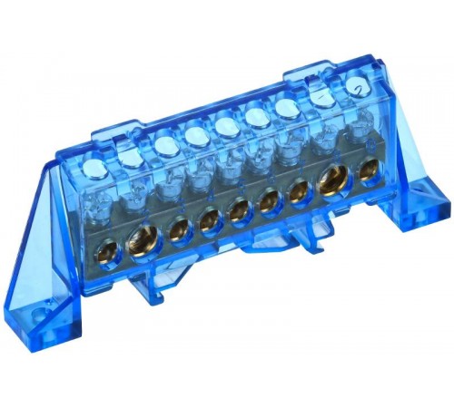 TEKFOR Шина N "ноль" в комбинированном DIN-изоляторе "Стойка" 8х12-9-С  TF-NN20-09-DP-K07  IEK