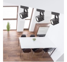 Светильник трековый под лампу TR10-GU10 BK MR16 черный  Б0044262  ЭРА