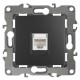Розетка информационная 12-3107-05 RJ45,  антрацит  Б0014727  ЭРА