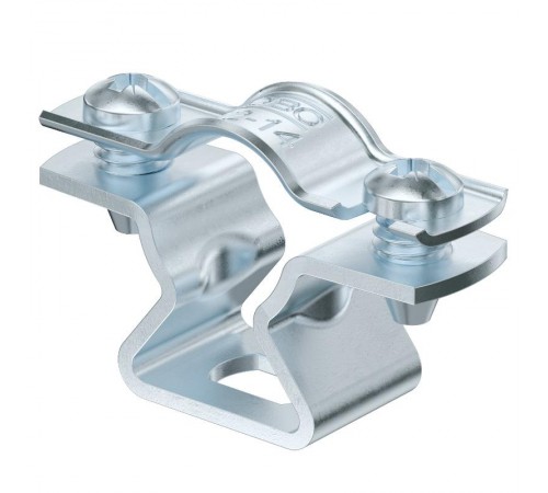 Крепежная скоба дистанционная 12-14 мм (с продольным отверстием) с гальваническим покрытием  1362758  OBO Bettermann