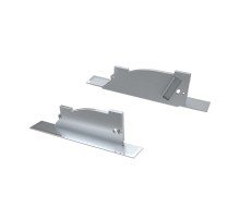 Заглушка для ALM-ARC-SINGLE серая левая с отверстием  026793  Arlight