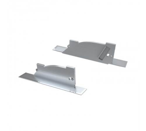 Заглушка для ALM-ARC-SINGLE серая левая с отверстием  026793  Arlight