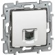 Etika Белый Розетка компьютерная RJ45 одинарная 6 кат. UTP  672253  Legrand