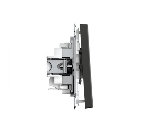 ArtGallery Базальт Выключатель 2-клавишный , 10АХ, механизм, быстрозажим. клем.  GAL001451S  SE