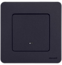 Inspiria Антрацит Выключатель 1-клавишный с подсветкой С/У без рамки  673613  Legrand