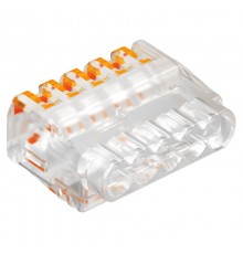 Клемма OBO универсальная 5x2,5 мм2 (упаковка 4 шт., прозрачная)  2054534  OBO Bettermann