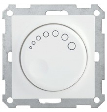 BOLERO белый Светорегулятор поворотный с индикатором 600Вт СС10-1-1-Б  EDB11-0600-K01  IEK