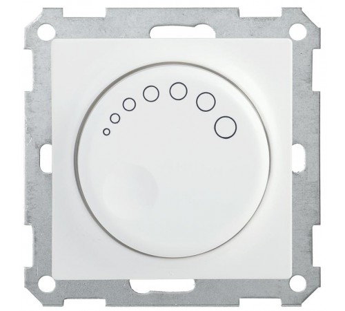 BOLERO белый Светорегулятор поворотный с индикатором 600Вт СС10-1-1-Б  EDB11-0600-K01  IEK