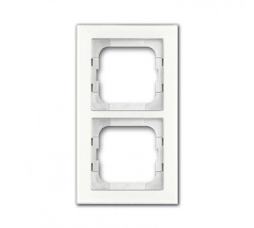 Рамка 2-постовая, серия axcent, цвет белое стекло  1754-0-4438   2CKA001754A4438  ABB
