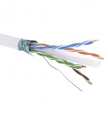 Кабель CAT 6, F/UTP, Hг(A)-LSLTx, бухта 305м, белый  RN6FUA03WH  DKC