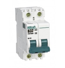 Выключатель автоматический двухполюсный ВА-101 32А B 4,5кА  11021DEK  DEKraft