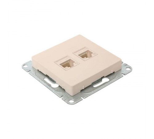 Механизм розетки RJ45 (cat5), кремовый Эпика  UP1-SOI-RJ45-5 EKF