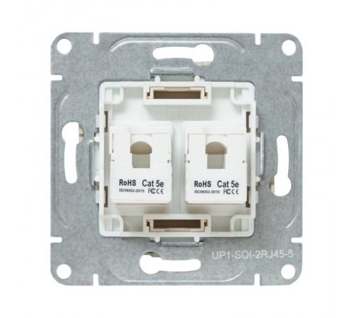 Механизм розетки RJ45 (cat5), кремовый Эпика  UP1-SOI-RJ45-5 EKF