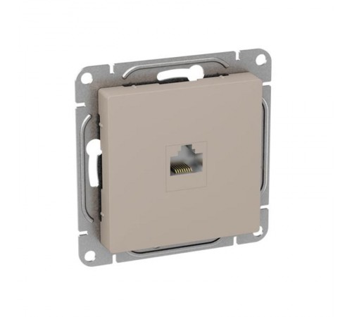 Механизм розетки RJ45 (cat5), кремовый Эпика  UP1-SOI-RJ45-5 EKF