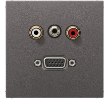 2x Cinch Audio (RCA) / Stereo Jack (TRS 3.5 mm) / VGA MAAL1072AN Jung