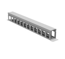 Кабельный органайзер с крышкой 1U, глубина 60 мм, для 19" IT-корпусов ДКС серии STI/CQE, RAL7035  R5CP1961HE  DKC