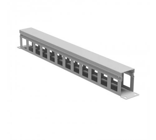 Кабельный органайзер с крышкой 1U, глубина 60 мм, для 19" IT-корпусов ДКС серии STI/CQE, RAL7035  R5CP1961HE  DKC