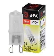 Лампа галогенная матовая 40Вт 220В G9 JCD  C0027368  ЭРА