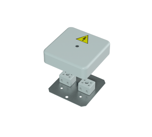 Коробка распределительная огнестойкая КРОПС-П2, IP41, 100х100х30 мм, сечением до 2,5 мм2, 2 клеммы  FRJB-KM-P2-2.5-02-КРОПС-IP41  КМ-профиль