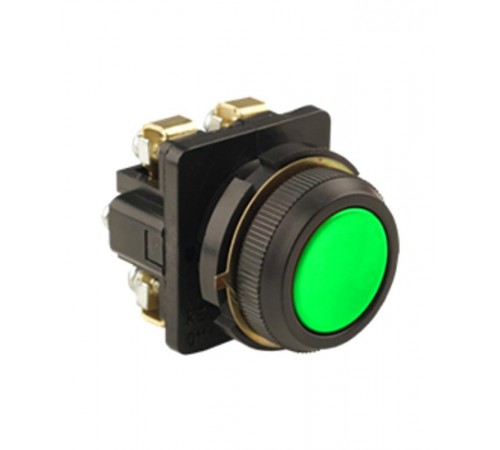 КЕ-011 У3 исп.2, зелёный, 1з+1р, цилиндр, IP40,10А, 660В, выключатель кнопочный (ЭТ)  ET007259  Электротехник