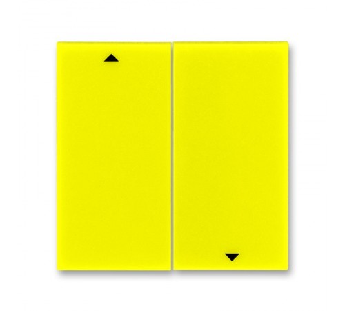 ABB Levit Жёлтый / дымчатый чёрный Сменная панель на клавишу для выключателя жалюзи Жёлтый  ND3559H-A447/1 64  2CHH594471A8064  ABB