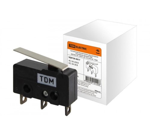 Сигнальный выключатель для контроля положения крышки ПВР  (NO/NC) 5A  250В  AC/ 4A 30В DC    SQ0726-0017  TDM