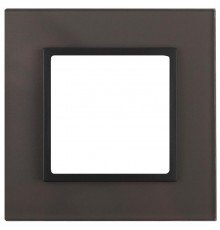 14-5101-32 Рамка на 1 пост, стекло, Эра Elegance, серый+антр  Б0034486  ЭРА