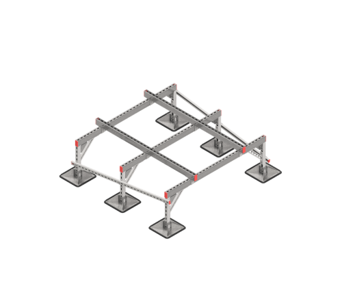 Опорная конструкция для установки оборудования TECHNORAPTOR STEELFOOT 1500х1500 тип 3  KM-TR-STF-SSEI-1500-1500-3  КМ - профиль