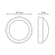 Светильник светодиодный пылевлагозащищенный для ЖКХ IP54 D176*76 8W 670lm 4000K ECO 2.0 круглый 1/12  141411208  Gauss