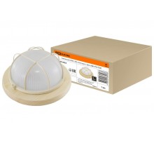 Светильник пылевлагозащищенный под лампу для ЖКХ НПБ1302 сосна круг с реш. 60Вт IP54 TDM