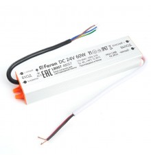 Трансформатор электронный для светодиодной ленты 60W 24V (драйвер), LB007 FERON  48057  FERON