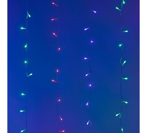 Светодиодная гирлянда ARD-CURTAIN-HOME-2000x2500-CLEAR-300LED RGB (230V, 18W)  024833  Arlight