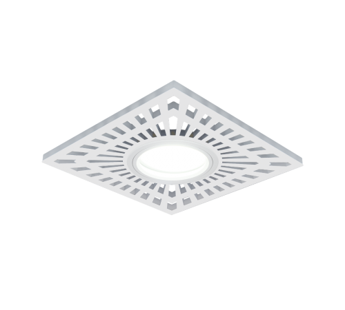 Светильник точечный встраиваемый Backlight BL127 Квадрат. Белый, Gu5.3, 3W, LED 3000K  BL127  Gauss