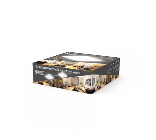 Светильник точечный встраиваемый Backlight BL127 Квадрат. Белый, Gu5.3, 3W, LED 3000K  BL127  Gauss