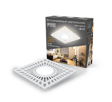 Светильник точечный встраиваемый Backlight BL127 Квадрат. Белый, Gu5.3, 3W, LED 3000K  BL127  Gauss