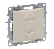 SUNO Переключатель кнопочный для жалюзи и рольставней 6А 250В. Безвинтовые зажимы. Цвет "Слоновая кость"  721238  Legrand