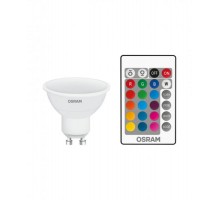 Лампа светодиодная LED Retrofit RGBW lamps with remote control 25 120° 4,5 W/2700K GU10 FR  4058075445970  OSRAM