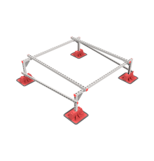 Опорная конструкция для установки оборудования TECHNORAPTOR LIGHTFOOT 1500х1500 тип 1  KM-TR-LTF-SSEI-1500-1500-1  КМ - профиль