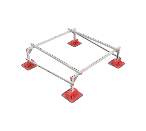 Опорная конструкция для установки оборудования TECHNORAPTOR LIGHTFOOT 1500х1500 тип 1  KM-TR-LTF-SSEI-1500-1500-1  КМ - профиль