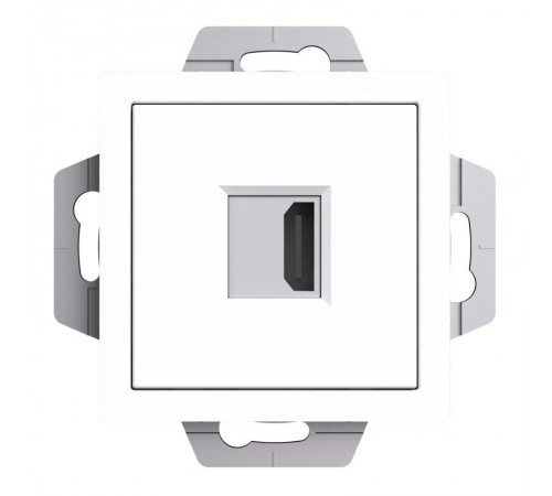 AtlasDesign Белый Розетка HDMI, тип А-А, механизм  ATN000180  SE