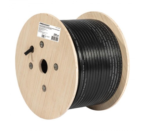 Кабель греющий саморегулирующийся SRL24-2CR, экранированный, 24Вт/м, 0,93мм2/49м, бытовой, бухта 200м  51-0285  PROconnect