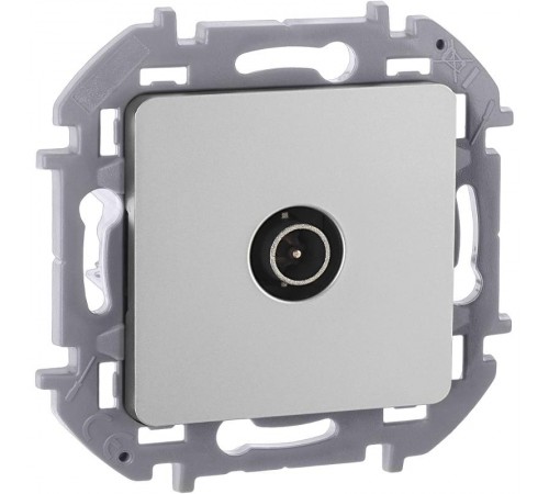 Inspiria Алюминий Розетка телевизионная TV оконечная С/У 10 дБ 5-862 мГц без рамки  673872  Legrand