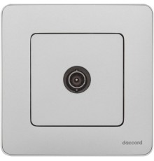 Inspiria Алюминий Розетка телевизионная TV оконечная С/У 10 дБ 5-862 мГц без рамки  673872  Legrand