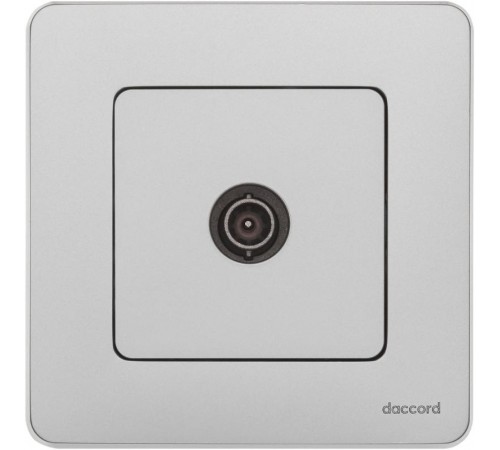 Inspiria Алюминий Розетка телевизионная TV оконечная С/У 10 дБ 5-862 мГц без рамки  673872  Legrand