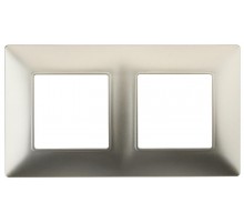 14-5002-04 Рамка на 2 поста, Эра Elegance, шампань  Б0034390  ЭРА