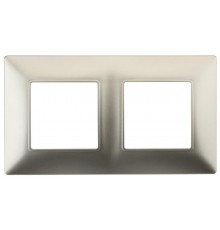 14-5002-04 Рамка на 2 поста, Эра Elegance, шампань  Б0034390  ЭРА