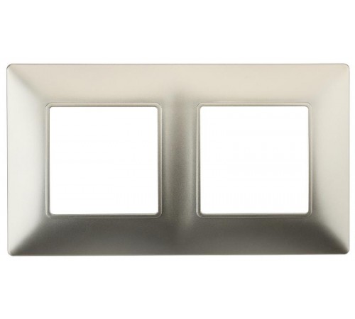 14-5002-04 Рамка на 2 поста, Эра Elegance, шампань  Б0034390  ЭРА