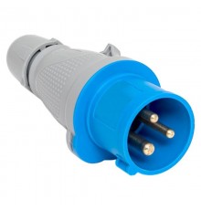 Вилка переносная 013 2Р+РЕ 16А 220В IP44 EKF PROXIMA  ps-013-16-220-PRO  EKF